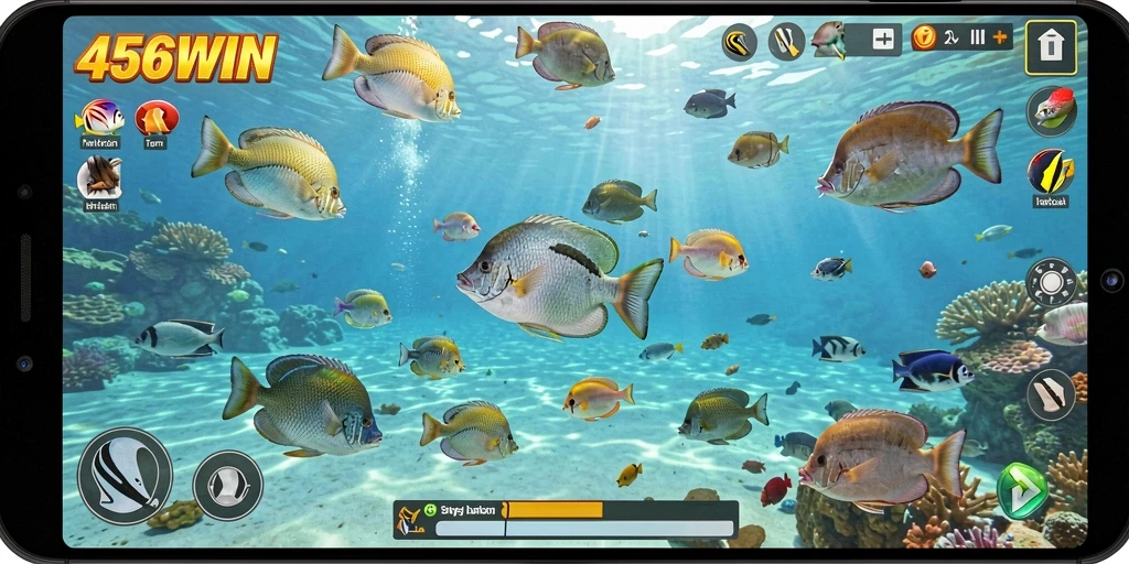 Tampilan gameplay seru Tembak Ikan di 456WIN.