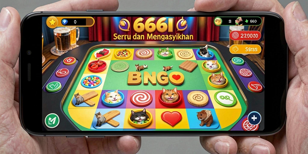 Tampilan gameplay Bingo yang memikat dan penuh warna.