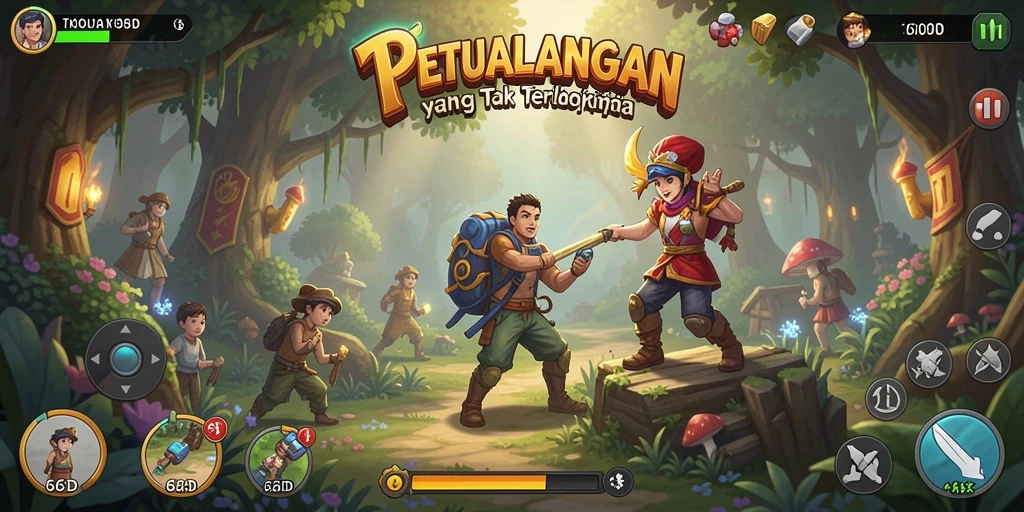 Tampilan gameplay 66D yang menarik dan menantang.