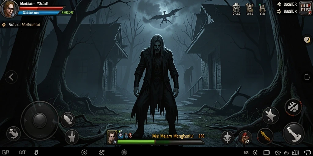 Tampilan gameplay menegangkan dari 888IDR yang mengundang kengerian.