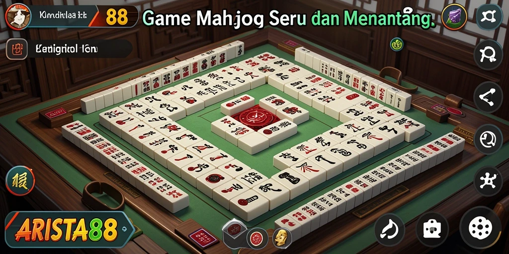 Tampilan gameplay ARISTA88 dalam aksi permainan Mahjong.