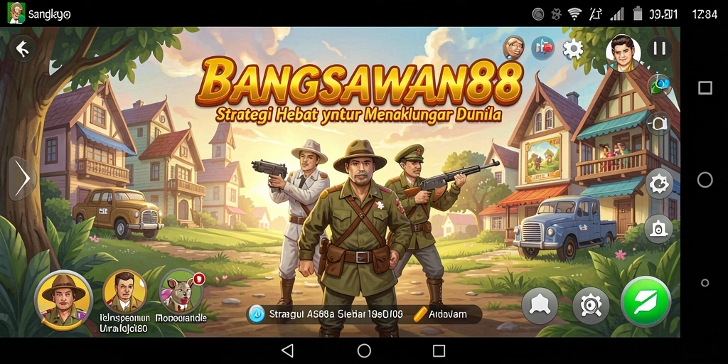 Tampilan gameplay menarik yang penuh strategi dan intrik.