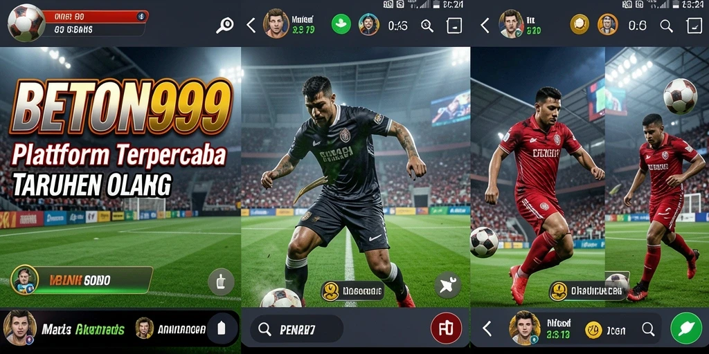 Screenshot utama BETON999 menampilkan antarmuka aplikasi Sportsbook yang user-friendly.