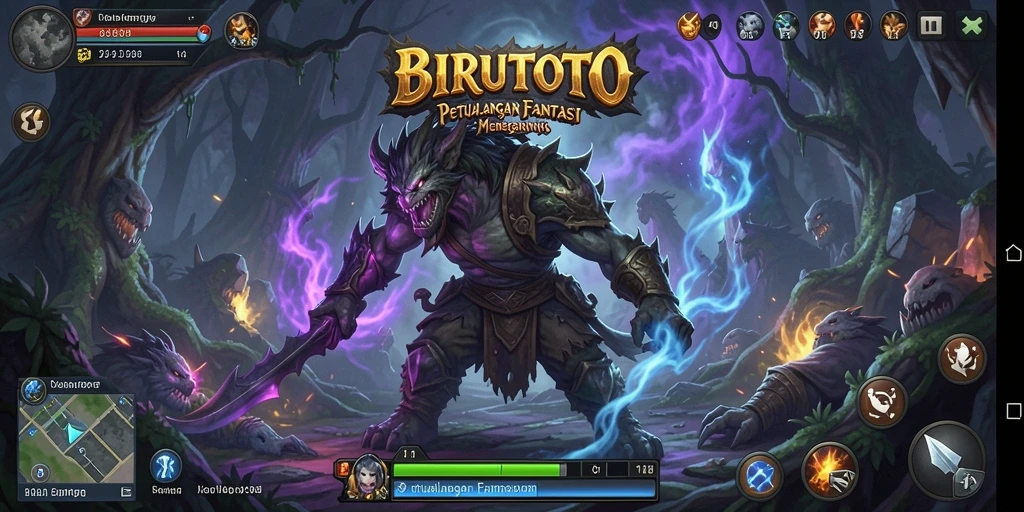 Tampilan gameplay BIRUTOTO yang spektakuler dan penuh aksi.