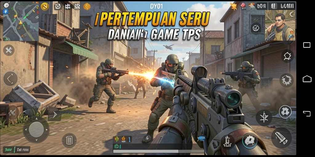 Tampilan gameplay DY01 yang mendebarkan dalam pertempuran TPS.