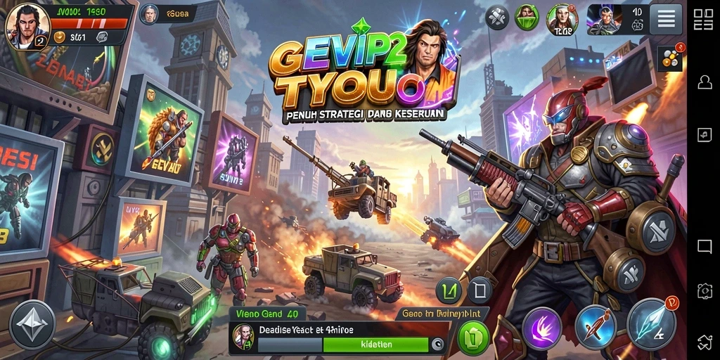 Screenshot gameplay EVIP2 yang menampilkan keseruan membangun bisnis.