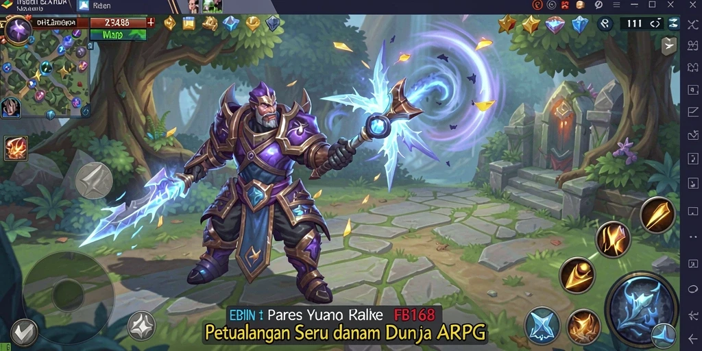 Gameplay seru ARPG di FB168 yang penuh aksi.