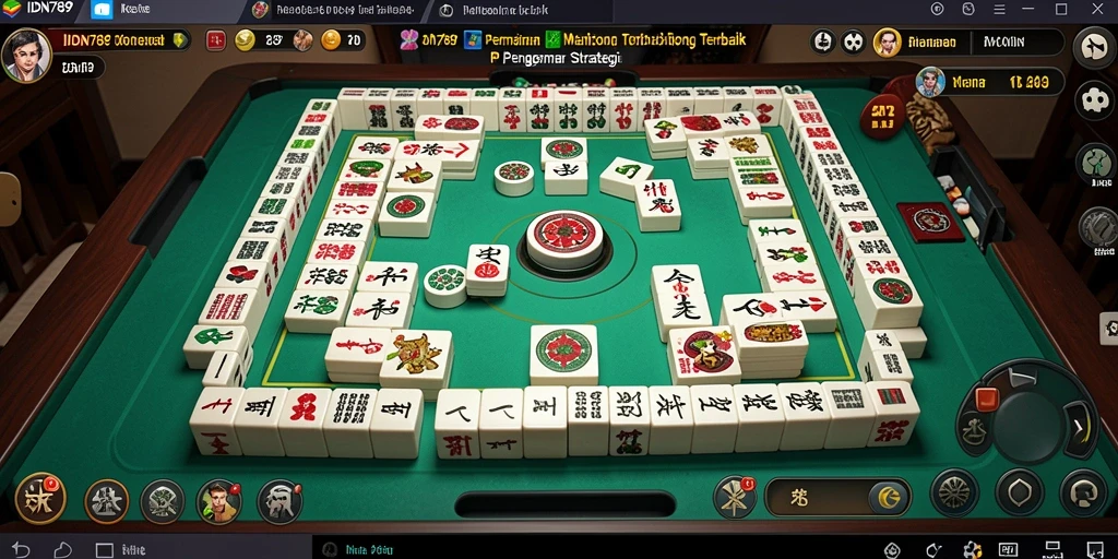Tampilan gameplay Mahjong yang seru di IDN789.