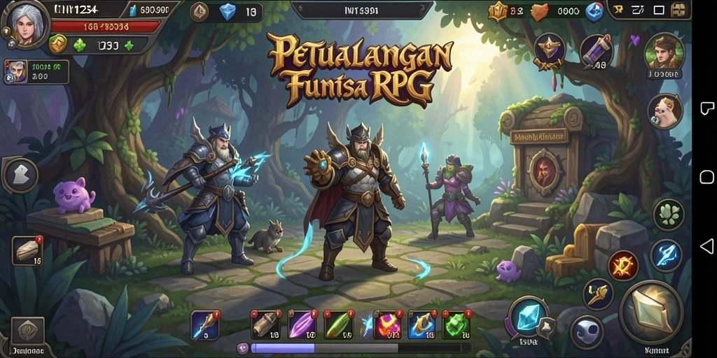 Tampilan gameplay menarik dari IN1234 yang memukau.