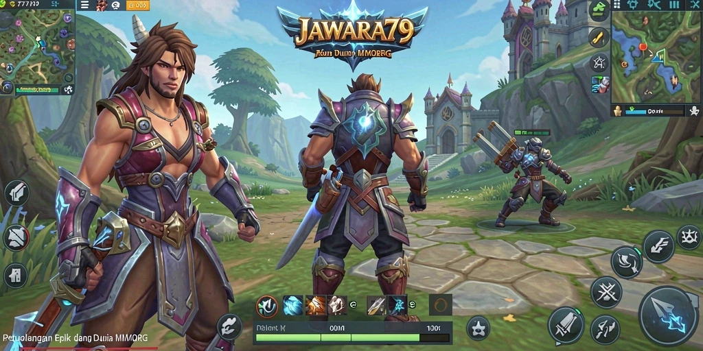 Gameplay seru dalam JAWARA79 dengan karakter fantastis dan petualangan.