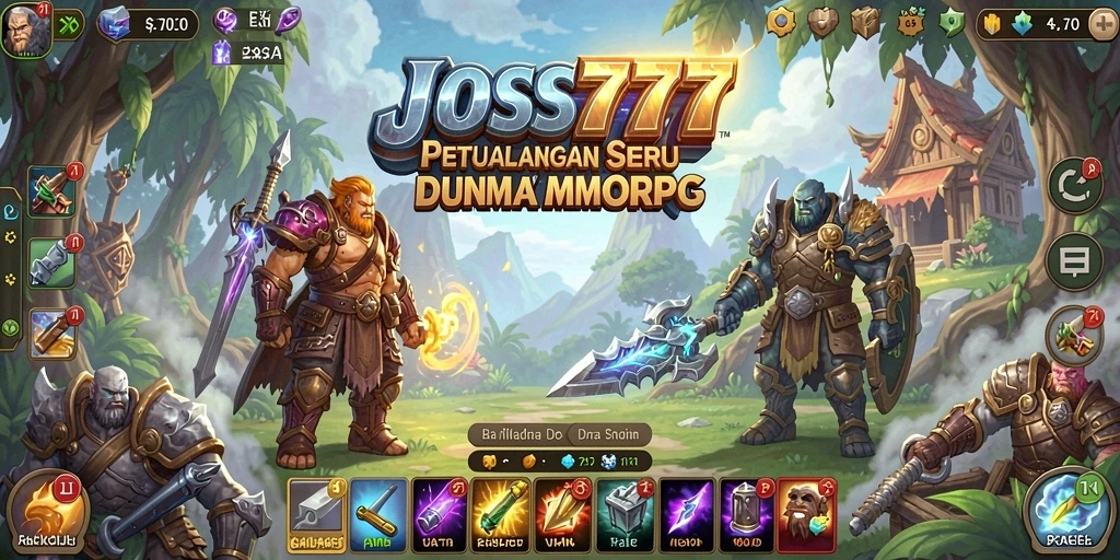 Tangkapan layar menunjukkan aksi pertarungan seru dalam JOSS777.