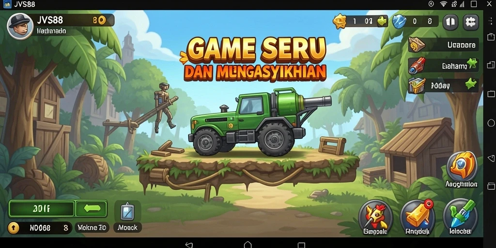 Tampilan gameplay JVS88 yang menggugah semangat untuk membangun kerajaan.