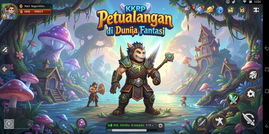 Tangkapan layar dari gameplay KKRP menampilkan petualangan seru yang penuh warna.