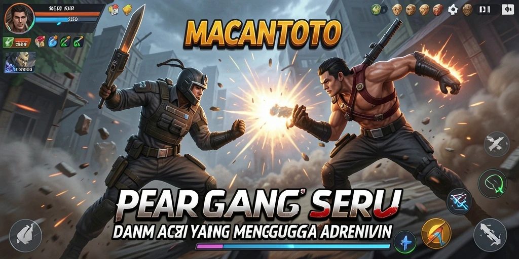 Tangkapan layar gameplay <strong>MACANTOTO</strong> menunjukkan pertempuran yang mendebarkan dan grafis yang memukau.