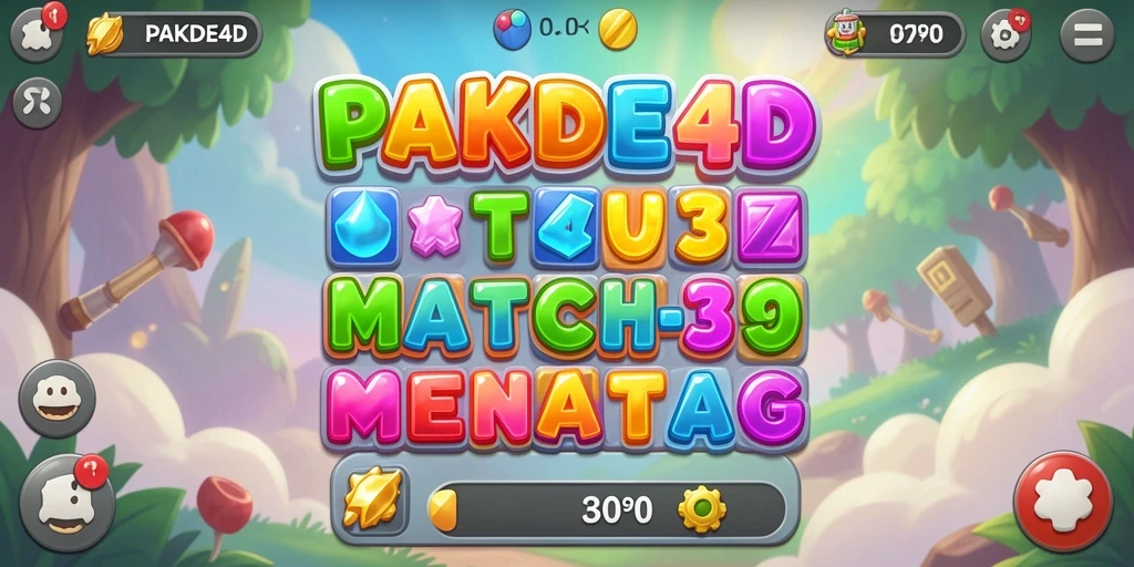 Screenshot gameplay PAKDE4D menunjukkan suasana bermain yang seru dan penuh warna.