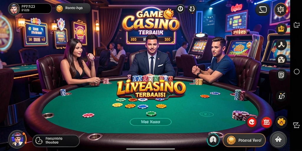 Tampilan gameplay Live Casino yang menegangkan dan interaktif di PP123.