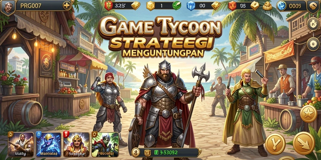 Tangkapan layar menunjukkan pengelolaan bisnis dalam PRG007 yang seru.