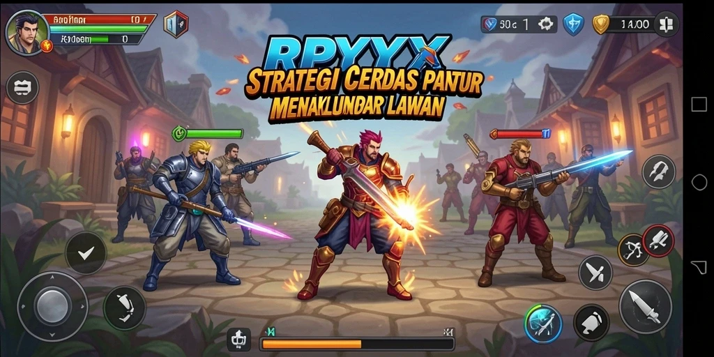 Tampilan gameplay RPYYY yang mendebarkan dalam strategi pertempuran.