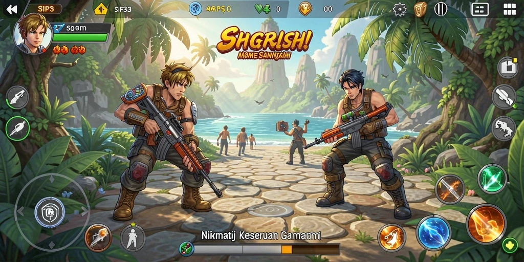 Tangkapan layar SIP33 menampilkan gameplay yang ceria dan menawan.