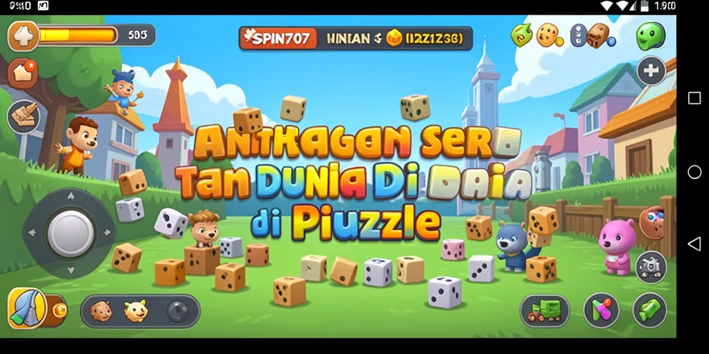 Tampilan colorful dan gameplay menantang dari SPIN707.