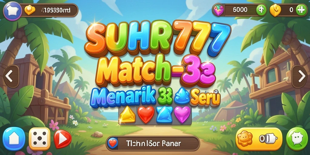Tampilkan gameplay seru dan menantang dari SUHU777 game Match-3.