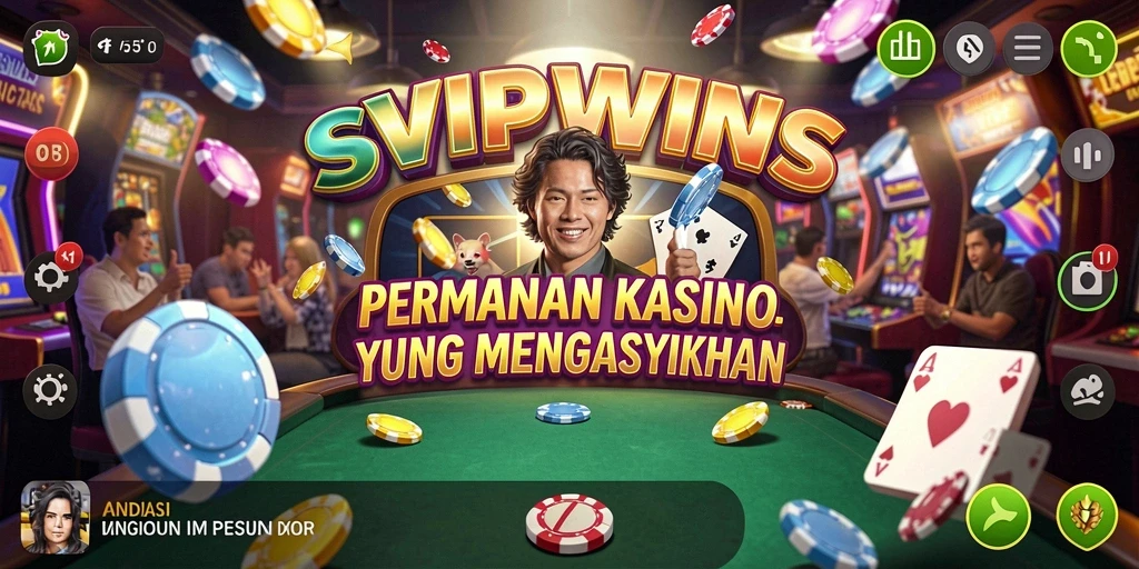 Tampilan gameplay seru dari SVIPWINS yang menampilkan aksi Kasino.