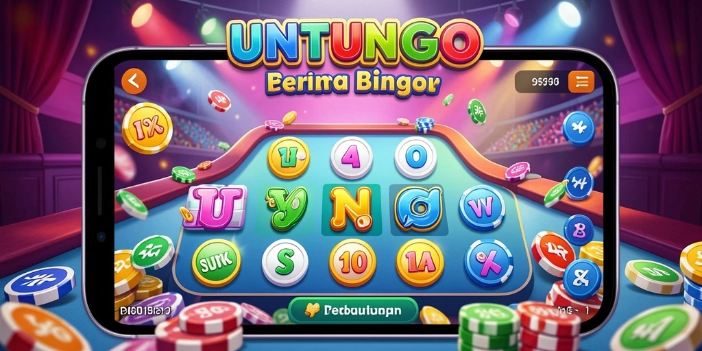 Tampilan gameplay seru dalam permainan Bingo UNTUNGGO.