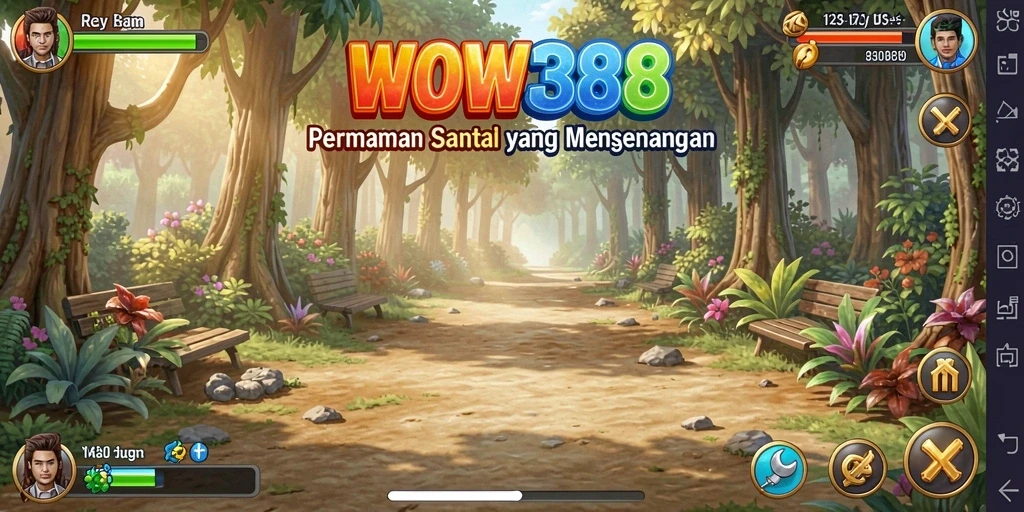Screenshot WOW388 menampilkan momen seru dalam permainan Casual.