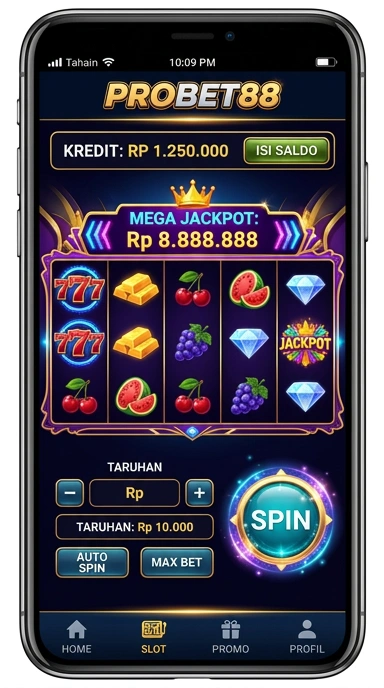 Tampilan antarmuka pengguna probet88 yang menarik dan mudah dipahami.